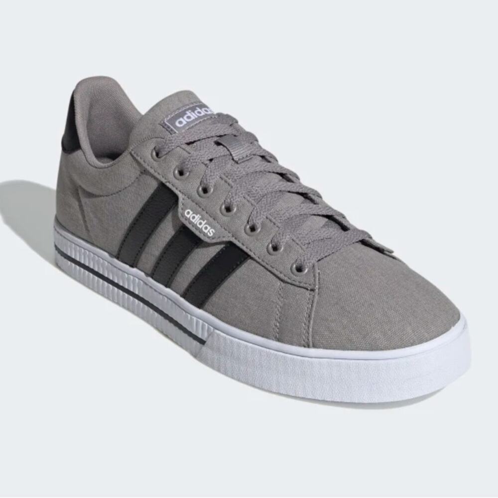 Adidas Daily 3.0 Grey Black White Mens Sz 8 Casual Sneakers FW3270 NWOB Skater